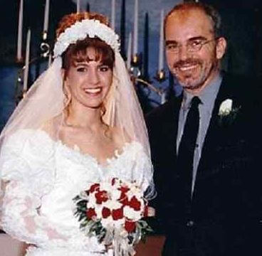 Melissa Lee Gatlin and  Billy Bob Thornton at their wedding.